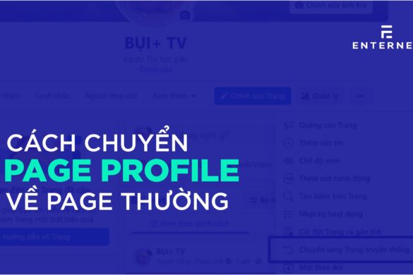 2 bước chuyển page profile về page thường