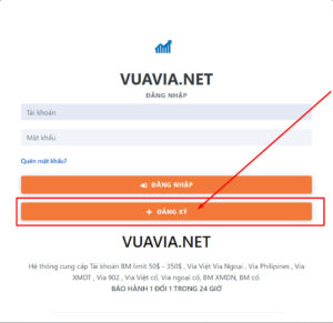 Đăng ký tài khoản mua clone Facebook uy tín tại vuavia.net