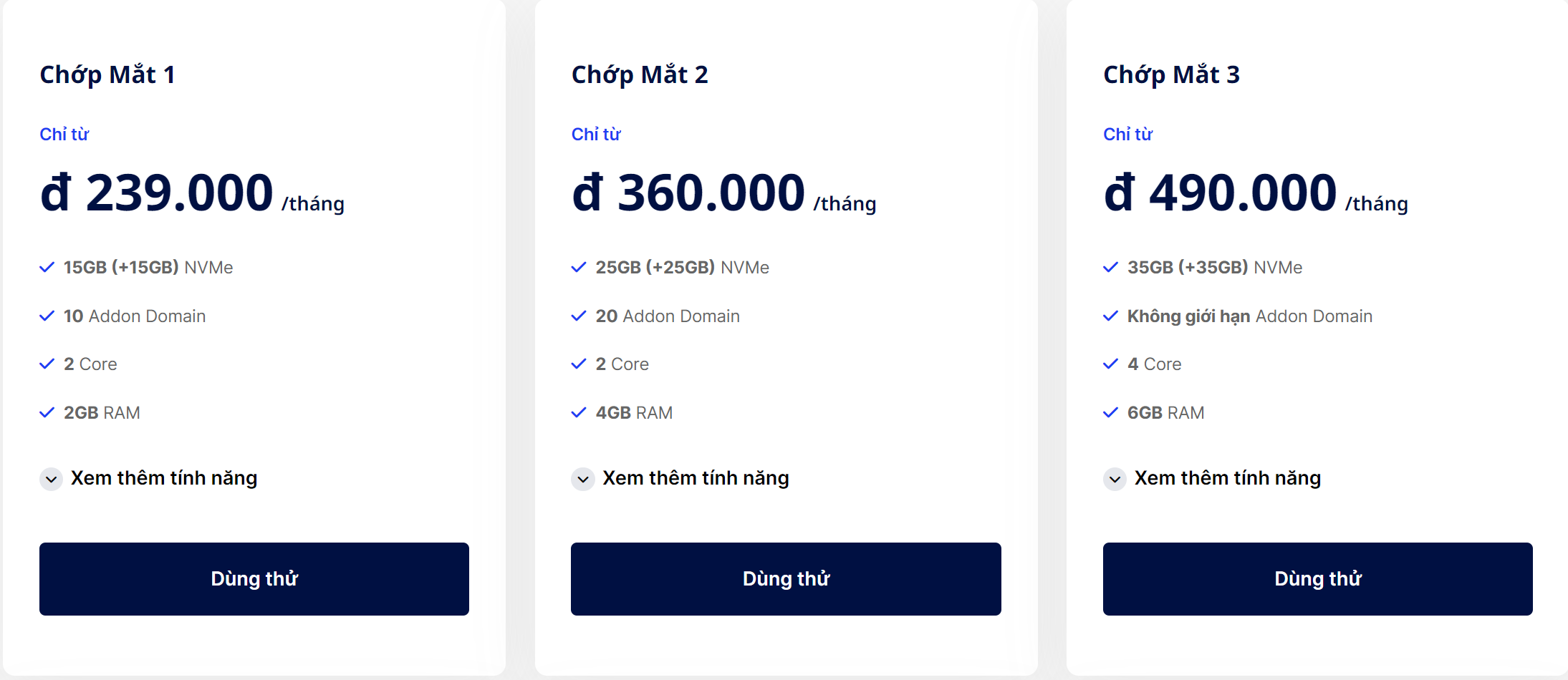 Premium Hosting – Hosting doanh nghiệp có cấu hình cao cấp mạnh mẽ