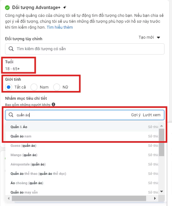 Target khách hàng tiềm năng trong quảng cáo Facebook