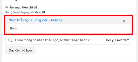 target sở thích