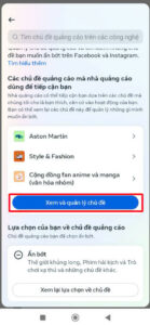 Xem và quản lý chủ đề quảng cáo