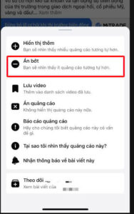 Ẩn bớt quảng cáo Facebook