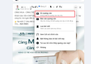 Ẩn quảng cáo Facebook trên máy tính