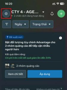 Cài đặt trình quản lý quảng cáo